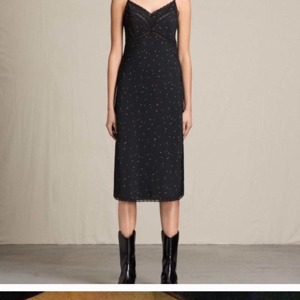 ISO ALLSAINTS STAR SLIP DRESS